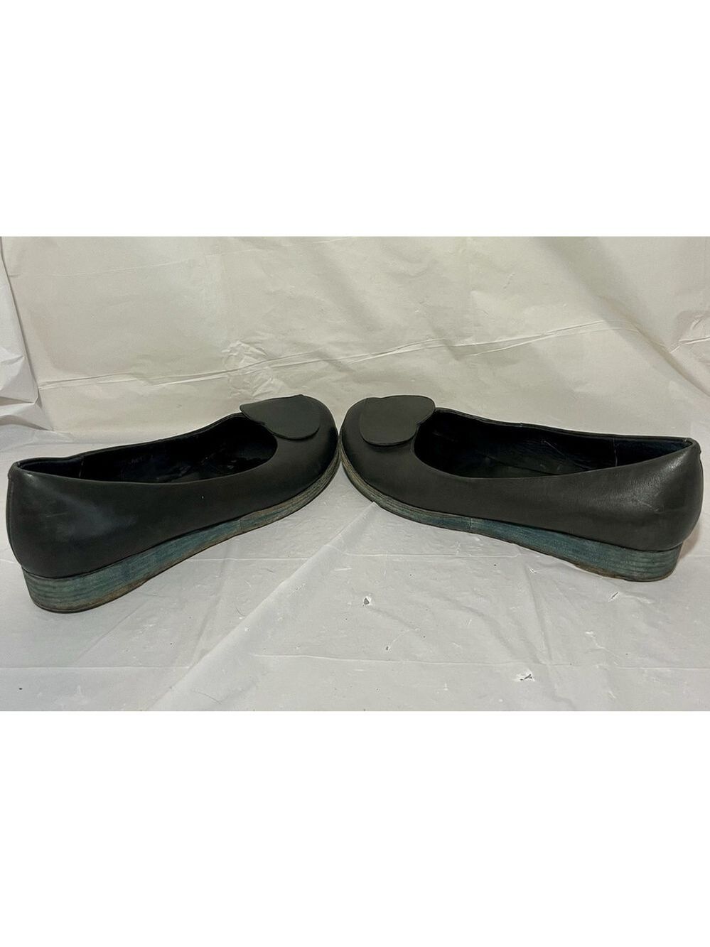Korks by Kork-Ease Womens Cruz Leather Heart Ballet Flats Black Size 9.5/41 - Picture 13 of 15